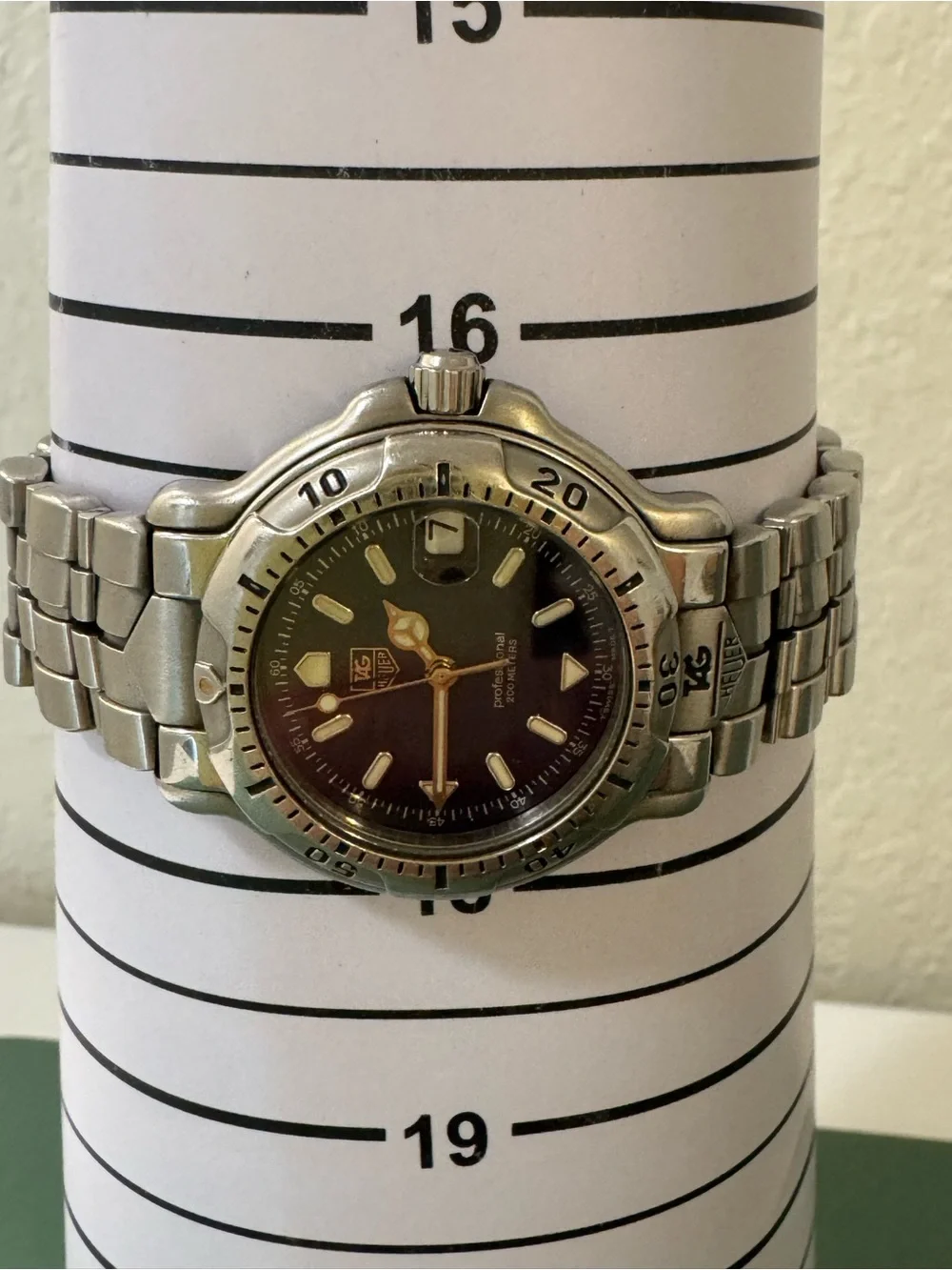 Tag Heuer Stainless Steel Men's Watch - Black Dial